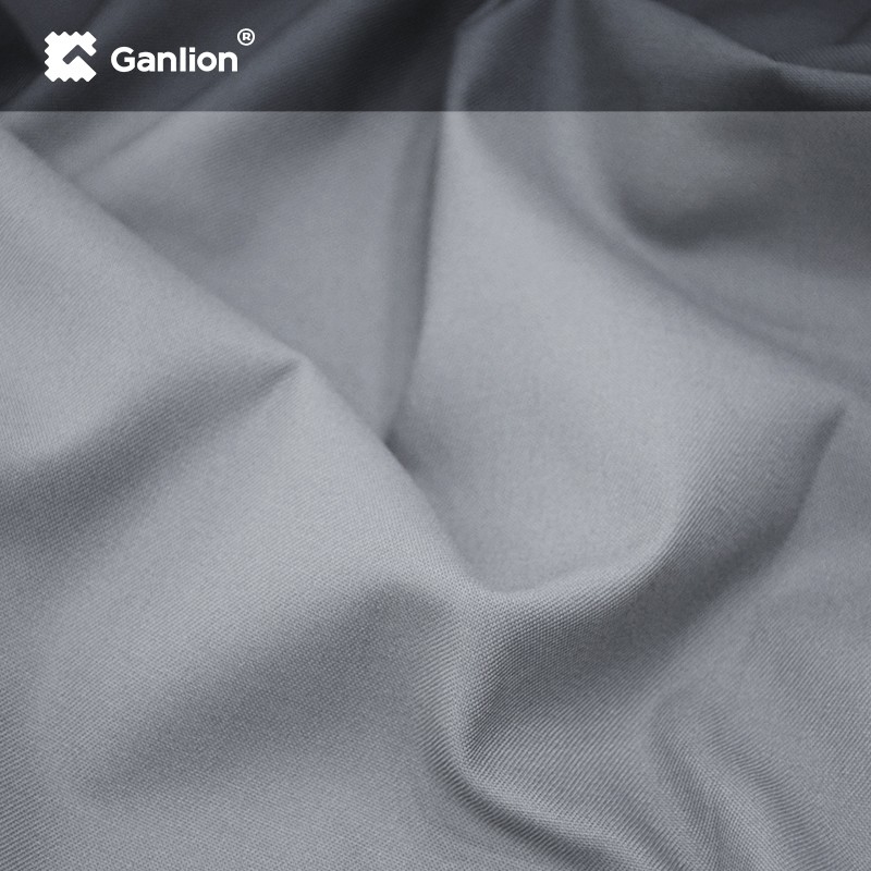 Gri Pamuklu Polyester Karışımlı Kiralık İş Giysisi Kumaş Anti Klor